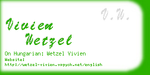 vivien wetzel business card